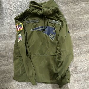 NFL New England Patriots sweatshirt on field apparel